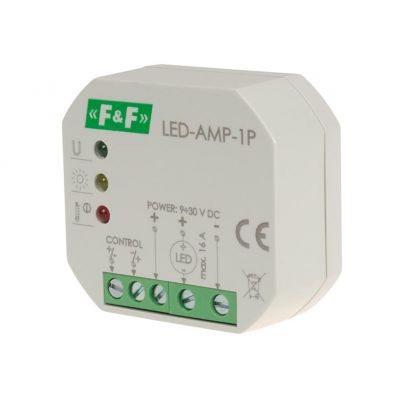 F&F wzmacniacz sygnału zasilającego do oświetlenia LED do puszki podtynkowej LED-AMP-1P (LED-AMP-1P)